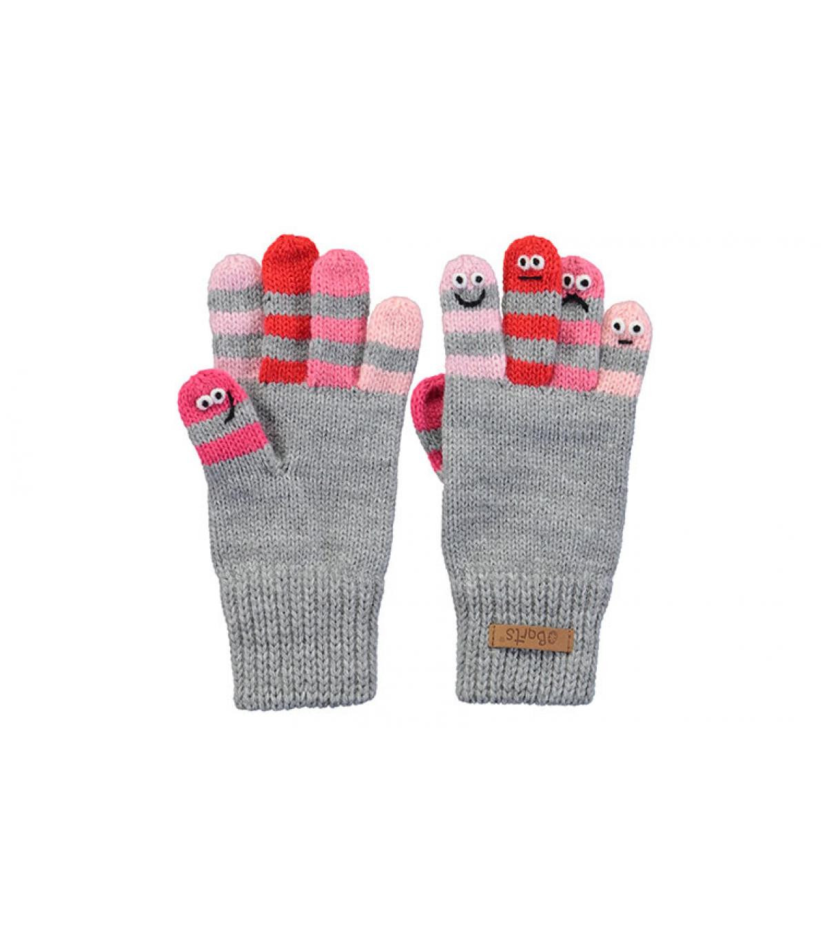 Almanzo Gloves Kids heather grey Barts